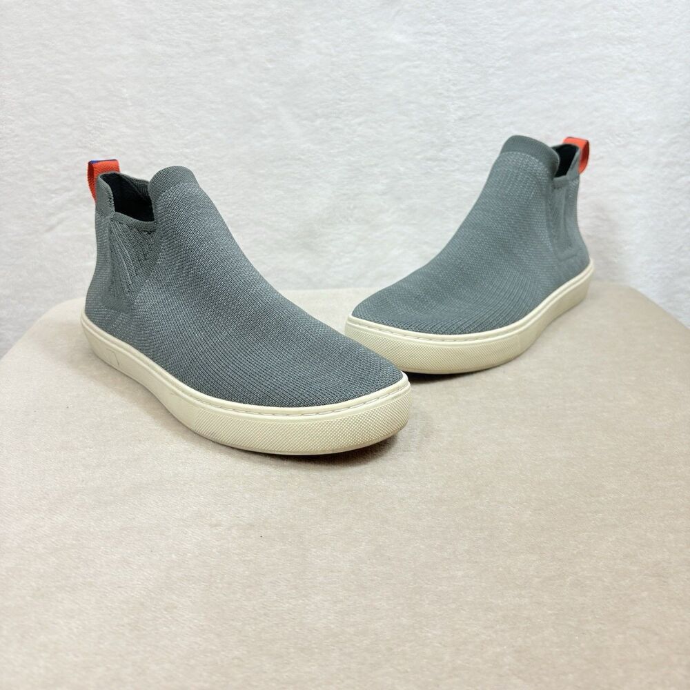 Rothy's The Chelsea  Womens Fog Melange Round Toe Pull On Ankle Boots Size 8